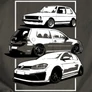 AUTÓBOLOND VW - kapucnis pulóver (B_grafit)