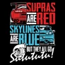 SUPRAS & SKYLINES férfi póló (fekete)