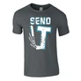 SEND IT KÉZIFÉK férfi póló (grafit)