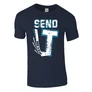 SEND IT KÉZIFÉK férfi póló (sötétkék)
