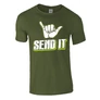 SEND IT SHAKA férfi póló (military)