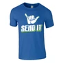 SEND IT SHAKA férfi póló (királykék)