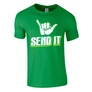 SEND IT SHAKA férfi póló (zöld)