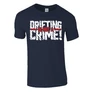 DRIFTING IS NOT A CRIME férfi póló (sötétkék)