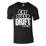 EAT SLEEP DRIFT REPEAT férfi póló (fekete)