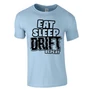 EAT SLEEP DRIFT REPEAT férfi póló (világoskék)
