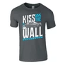 KISS THE WALL férfi póló (grafit)
