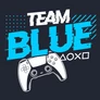 TEAM BLUE PS férfi póló (fekete)