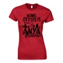 Home office? Anya vagyok! női póló (Piros)