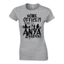 Home office? Anya vagyok! női póló (Szürke)