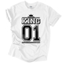 Kép 5/16 - KING 01 (RD) férfi póló (fehér)