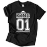 KING 01 (RD) férfi póló (fekete)