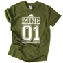 KING 01 (RD) férfi póló (military)