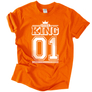 Kép 14/16 - KING 01 (RD) férfi póló (narancs)