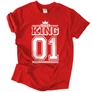 KING 01 (RD) férfi póló (piros)