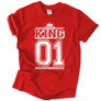 Kép 15/16 - KING 01 (RD) férfi póló (piros)