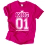 KING 01 (RD) férfi póló (rózsaszín)