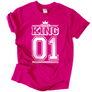 Kép 16/16 - KING 01 (RD) férfi póló (rózsaszín)