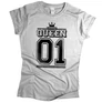 KING 01 (RD) férfi póló (szürke)