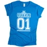 KING 01 (RD) férfi póló (türkiz)