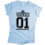 KING 01 (RD) férfi póló (világoskék)