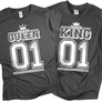 Kép 4/7 - King &amp; Queen páros szett (RD) (sötétszürke)
