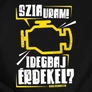Szia Uram! - Check Engine férfi póló (fekete)