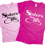 Kép 1/11 - Sisters for life női póló szett (rózsíszín,világos rózsaszín)