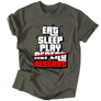 Kép 3/10 - Eat, sleep, play, restart póló férfi póló (grafit)