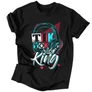 TikTok King férfi póló (fekete)