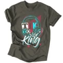 TikTok King férfi póló (grafit)