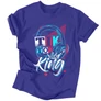 TikTok King férfi póló (királykék)