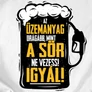 Az üzemanyag drágább mint a sör férfi póló (b_fehér)