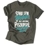 Piszkosul tökéletes Apa férfi póló (grafit)