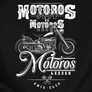 Motoros szív Vintage férfi póló (fekete)
