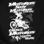 Motoros szív Cross férfi póló (fekete)