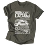 Télen kap a ladám erőre férfi póló (grafit)