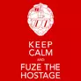 Kép 2/6 - Keep calm and fuze the hostage R6 női póló (B_Piros)