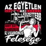 A kamionos feleség női póló (B_Fekete)