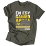 Gamer apuka férfi póló (Grafit)