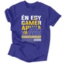 Gamer apuka férfi póló (Királykék)