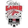 Retró gamer apa póló (B_Fehér)