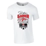 Retró gamer apa póló (Fehér)