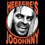Kép 2/4 - Here's Johnny női póló (B_Fekete)