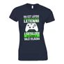 Ha ezt látod (XBOX gamer) női póló (Sötétkék)