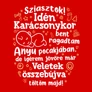 Anyu pocakjában női póló (B_Piros)