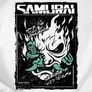 Samurai (Cyberpunk) férfi póló (B_Fehér)