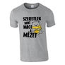 Szeretlek mint maci a mézet póló (Szürke)