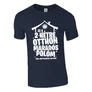 Otthon maradós póló (Sötétkék)