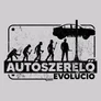 Autószerelő evolúció póló (B_Szürke)